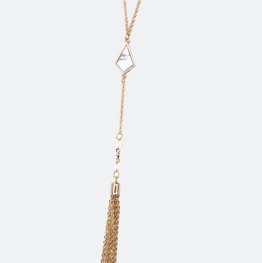 Gold Rosary Y Necklace Francesca's